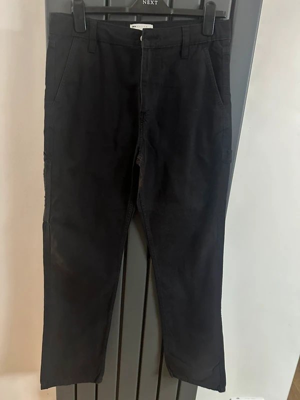 ASOS Men’s black ASOS canvas pants size W 33 excellent condition - 1