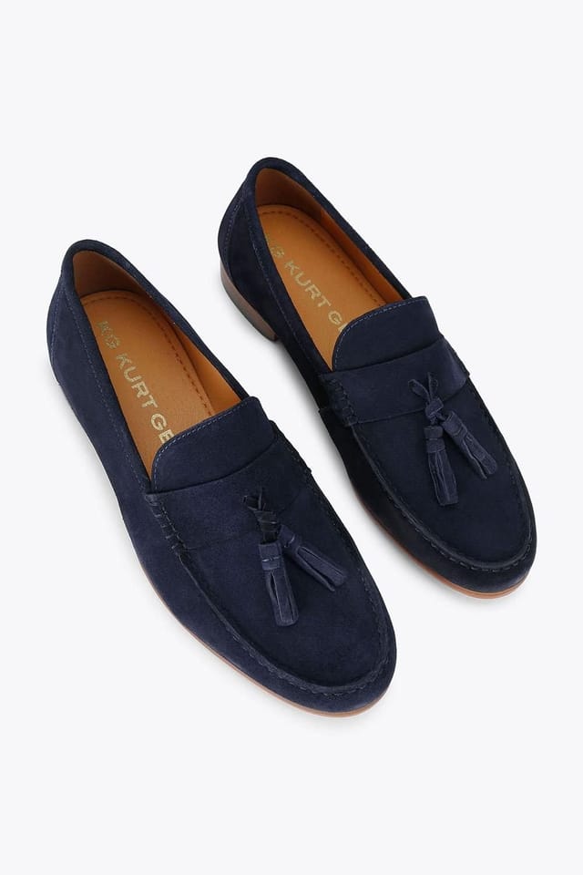 KG Kurt Geiger KG Kurt Geiger Men's 'Reggie' Suede Shoes in Navy - 2