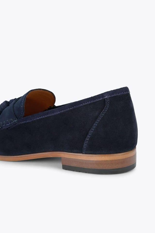 KG Kurt Geiger KG Kurt Geiger Men's 'Reggie' Suede Shoes in Navy - 3