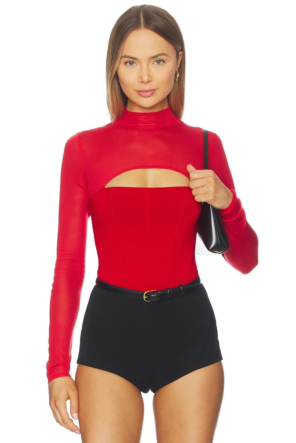 revolve Revolve Fleur Du Mal Red Bodysuit with Cutout