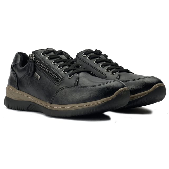 Jana JANA Women's Side Zip Shoes in Black - 2