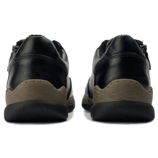 Jana JANA Women's Side Zip Shoes in Black - 3