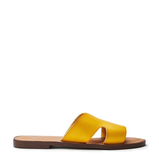 b.soleful b.soleful Women's 'Layana' Porvair Sandals in Yellow - 3