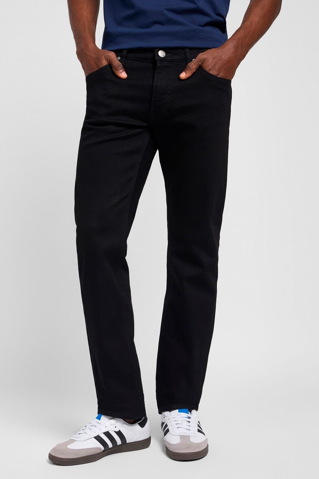 Lee Lee Men's Daren Straight Fit Jeans Clean Black