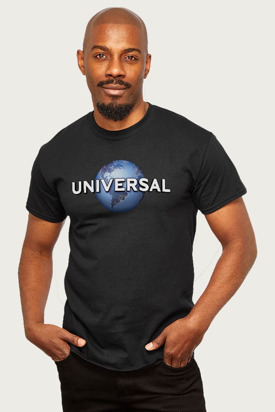 Universal Universal Men's Classic Logo T-Shirt in Black