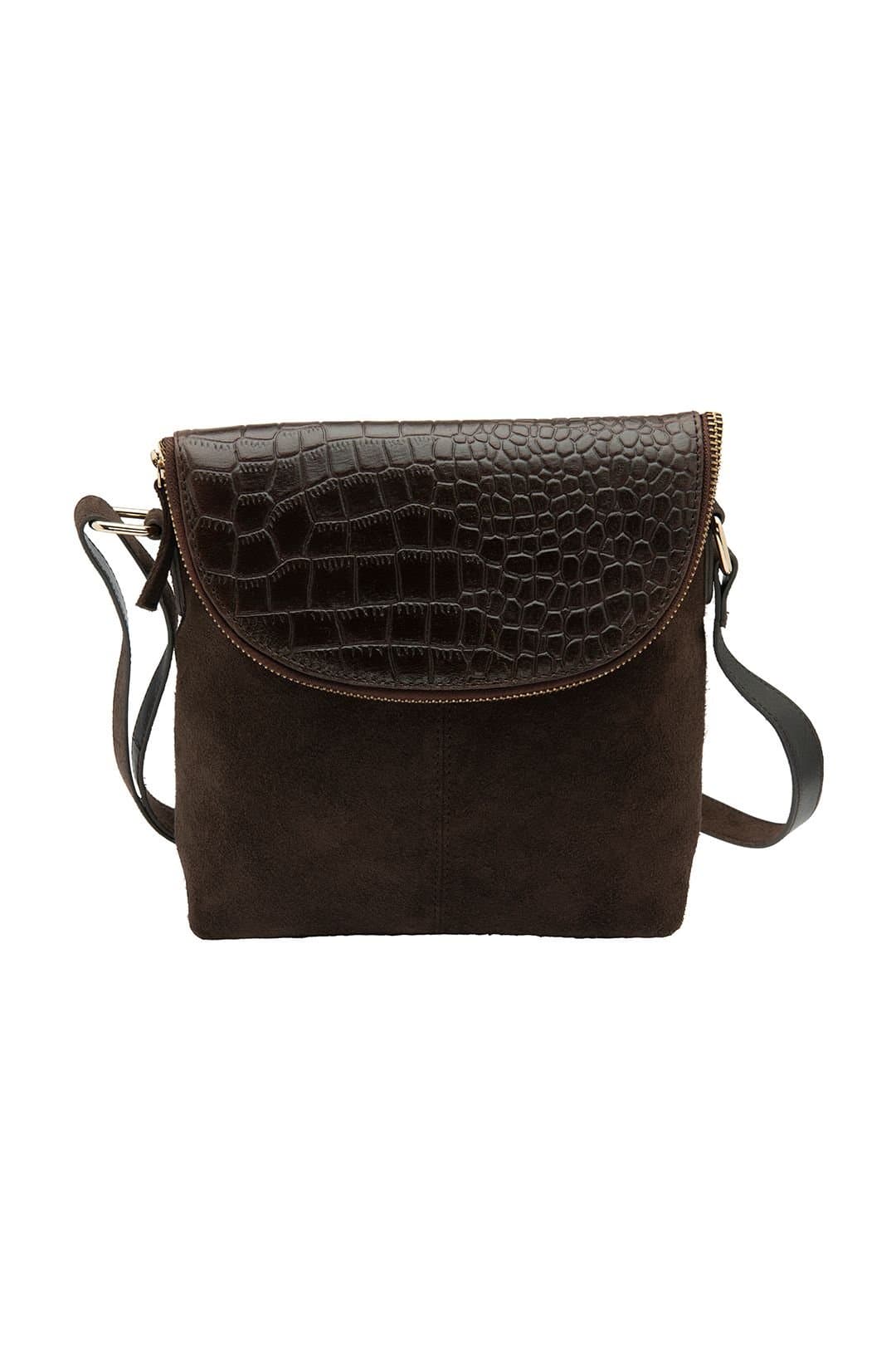 Lotus Lotus Women's 'Chantelle' Suede & Leather Handbag in Brown