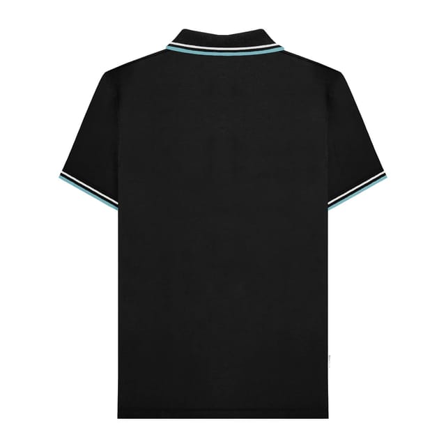 Lambretta Lambretta Men's SS25 Vertical Stripe Polo Shirt in Black - 2