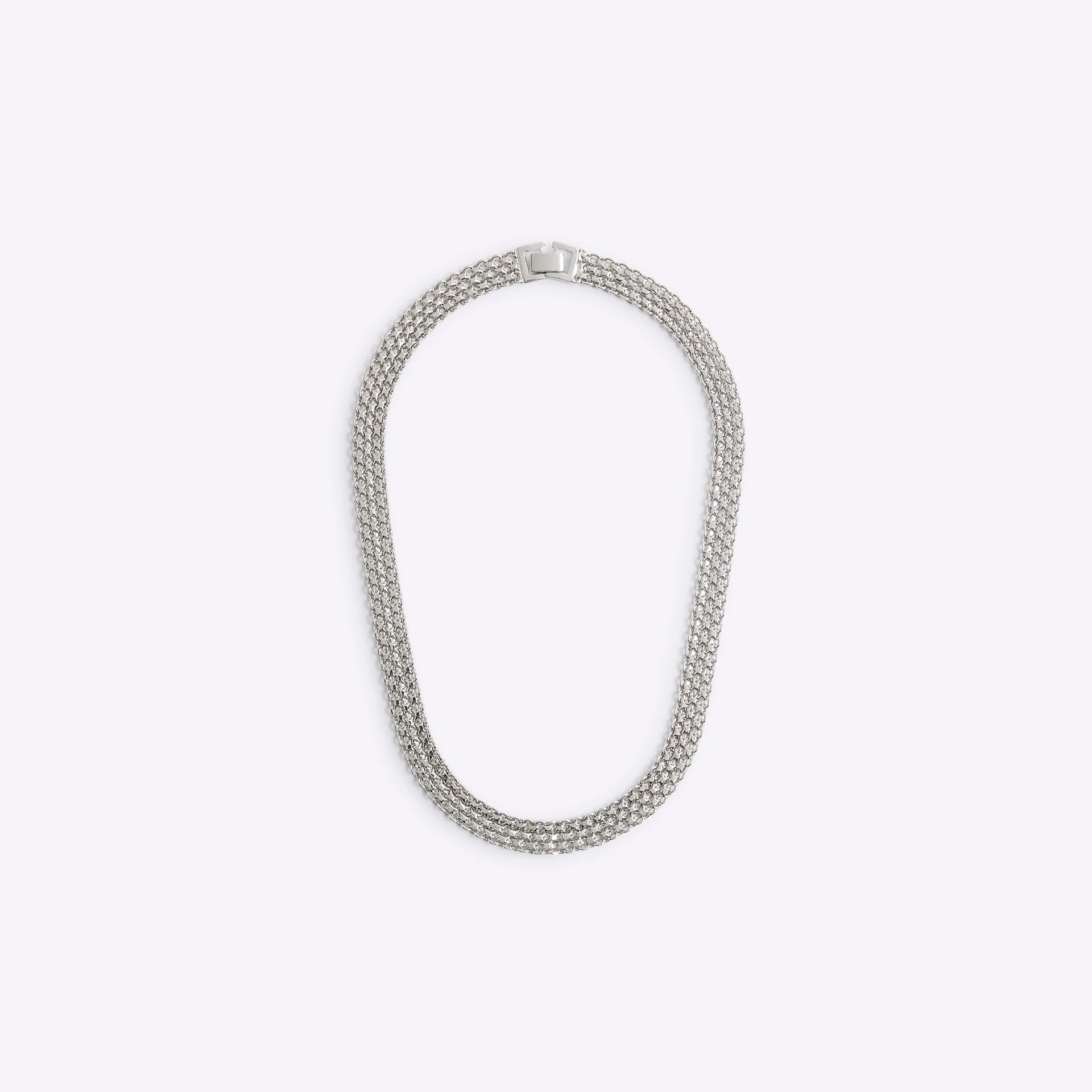 River Island Mens River Island Silver Chain Necklace