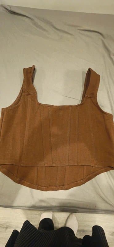 ASOS Design Brown Corset Top