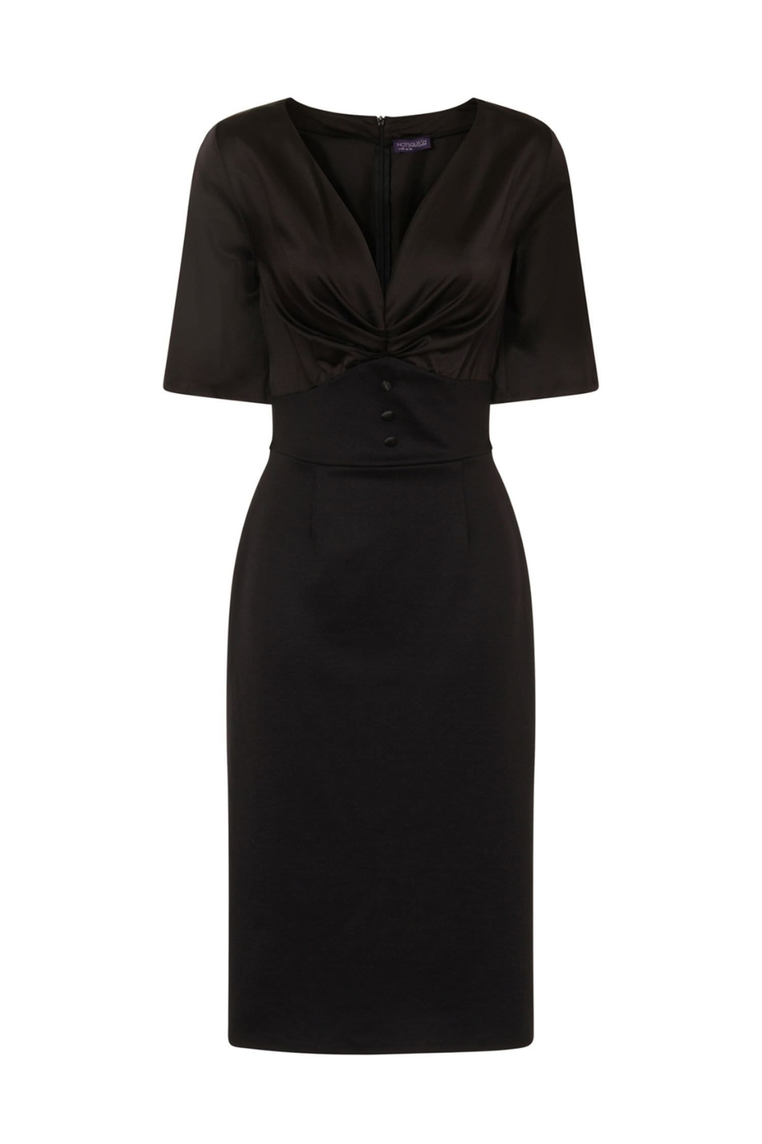 Hot Squash Hot Squash Women's Short Sleeve Cocktail Dress in Black - 4