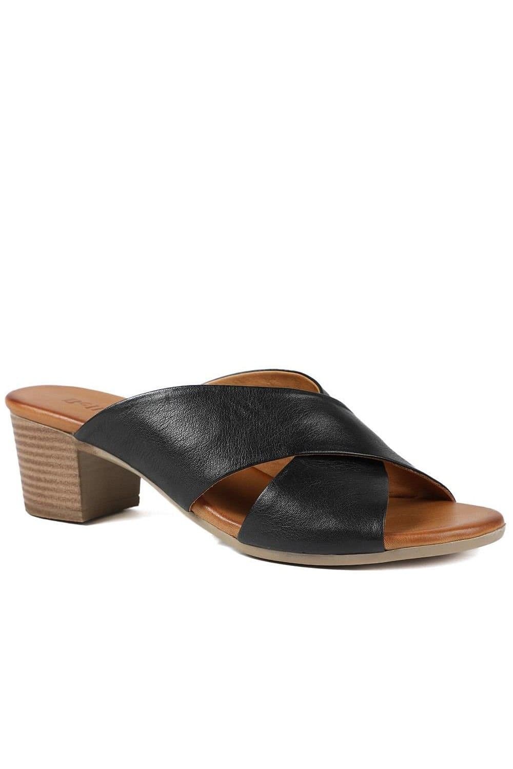 Bellissimo Bellissimo Women's Smart Leather Mules in Black