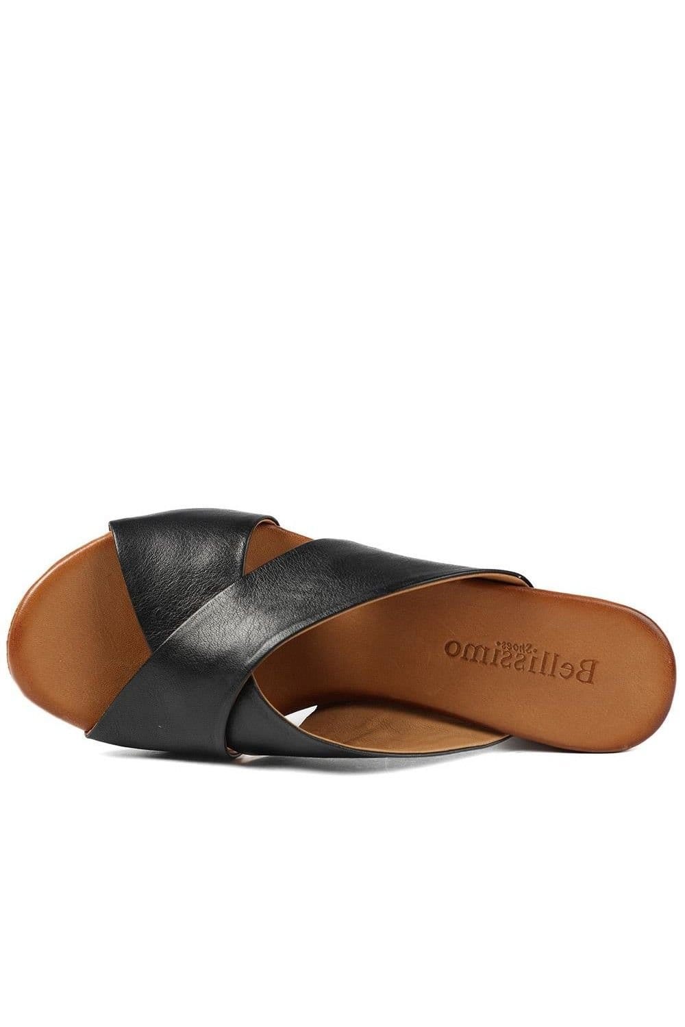 Bellissimo Bellissimo Women's Smart Leather Mules in Black - 4