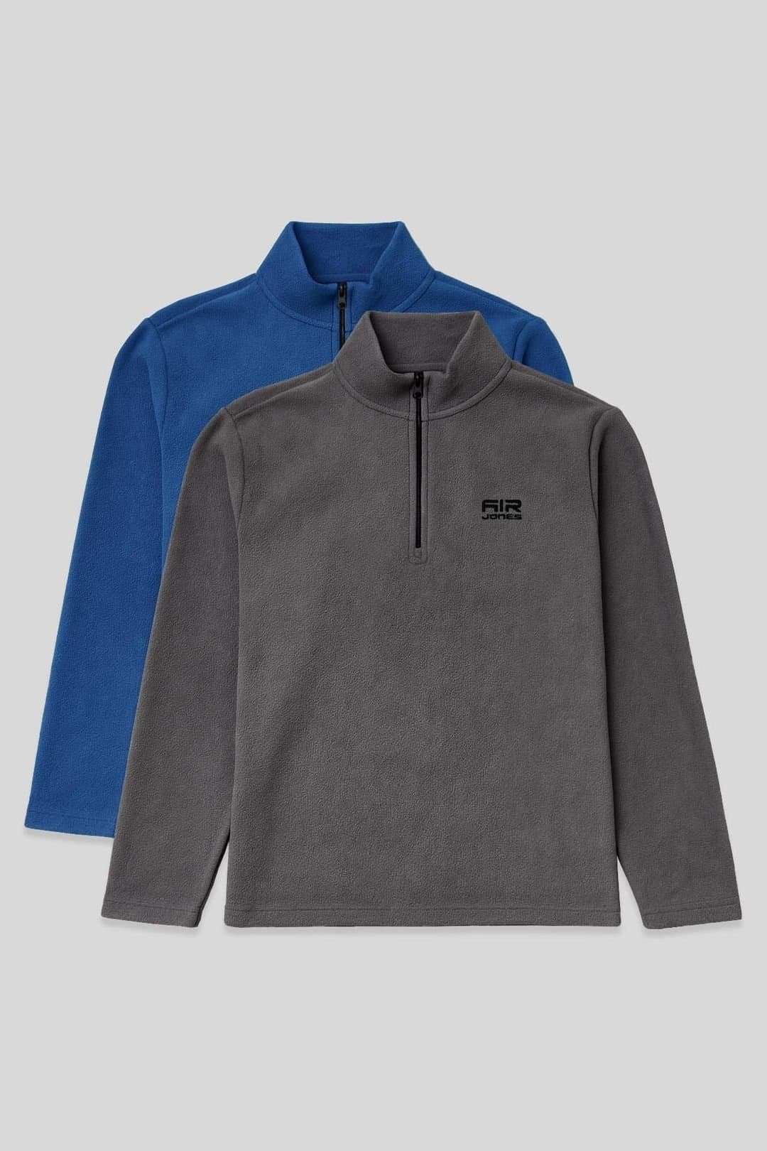 Tommy Life Tommy Life Men's Half-Zip Plush Sweatshirt in Charcoal