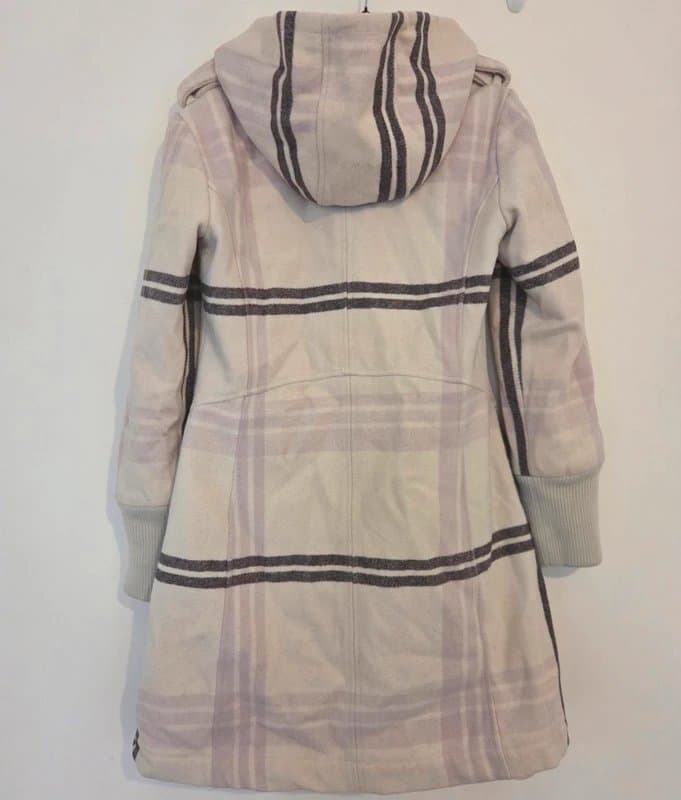 Firetrap Women's size medium wool firetrap Plaid  Coat with Hood