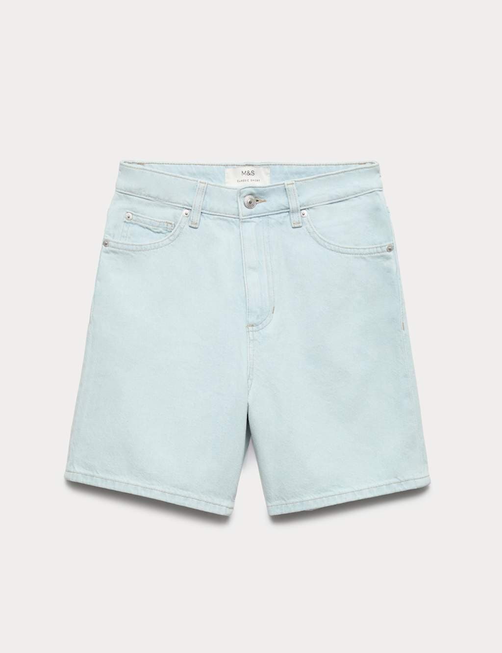 Marks & Spencer M&S Pure Cotton Denim Classic Shorts Light Indigo