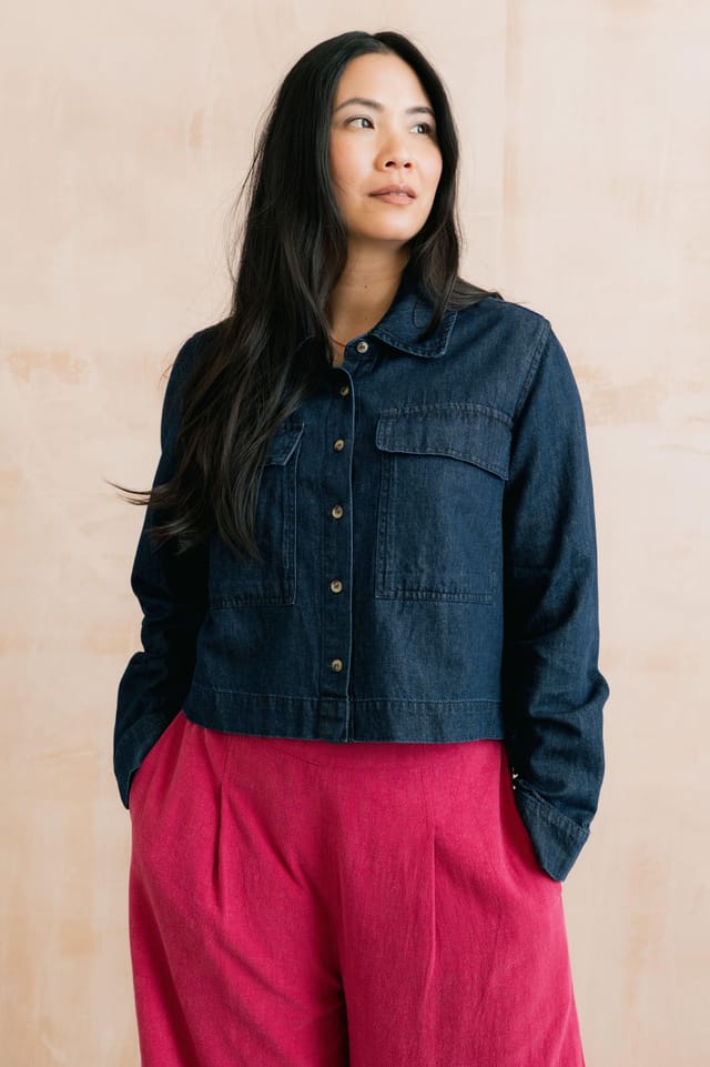 Lily & Me Lily & Me Women's Grasslands Denim Jacket in Blue - 3