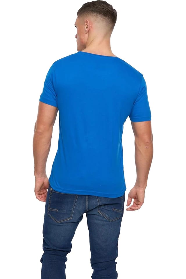 Xplicit Xplicit Men's Rednose Christmas T-Shirt in Blue - 2