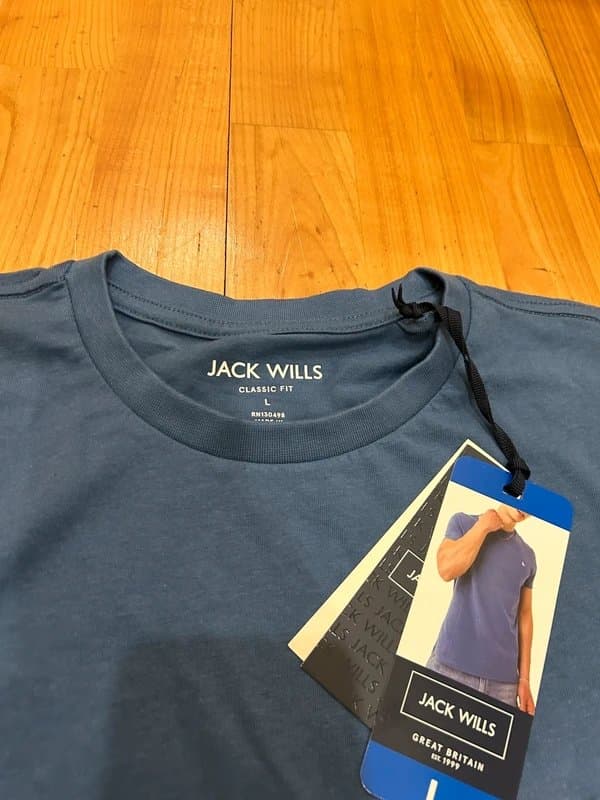 Jack Wills Jack Wills Men’s Blue Classic Fit T-Shirt Size L BNWT