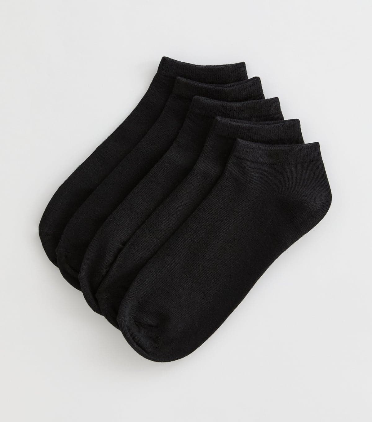 New Look Men's Mens Pack Of 5 Black Trainer Liner Socks New Look