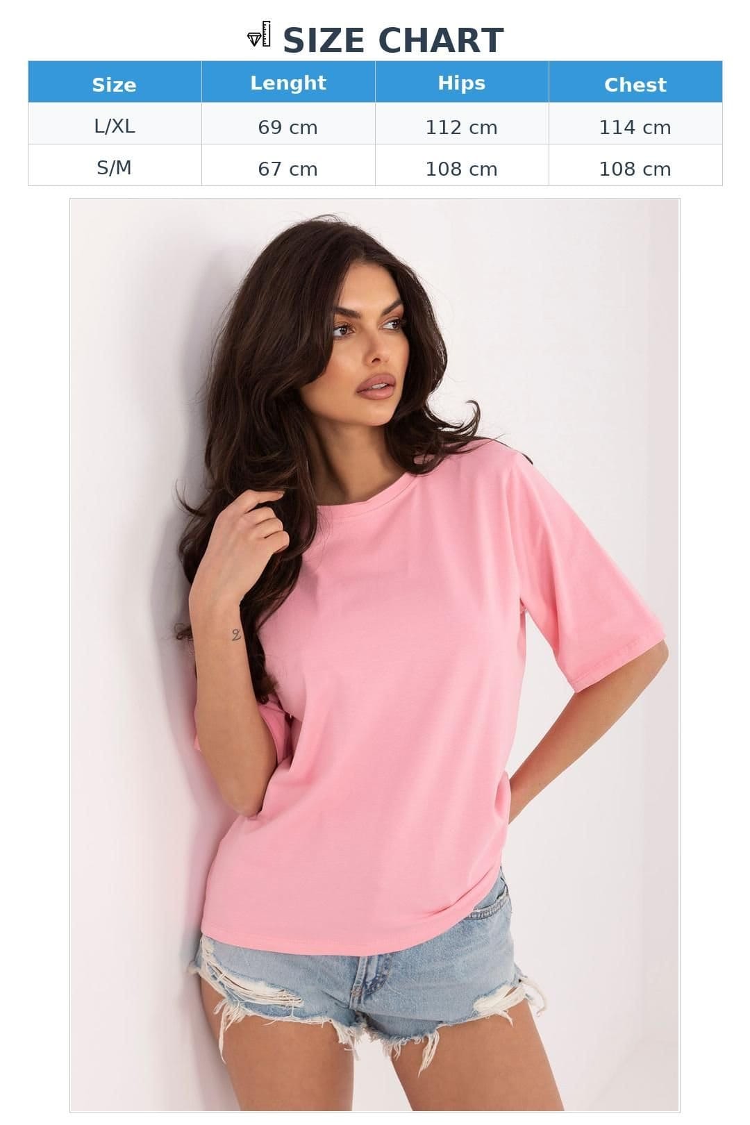 Love Lace Love Lace Women's Casual Character Cotton Elastane T-Shirt in Pink - 4