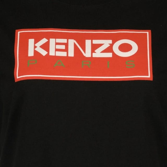 Kenzo Kenzo Men's Paris Block Logo Black T-Shirt - 3
