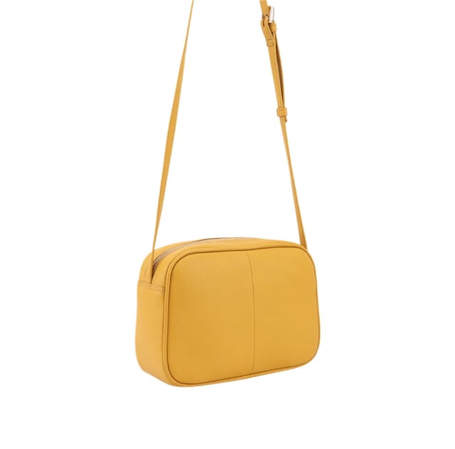 Paul Costelloe Paul Costelloe Women's Cooper Leather Cross Body Bag in Mustard - 2