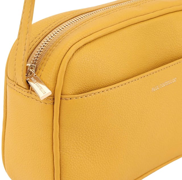 Paul Costelloe Paul Costelloe Women's Cooper Leather Cross Body Bag in Mustard - 3