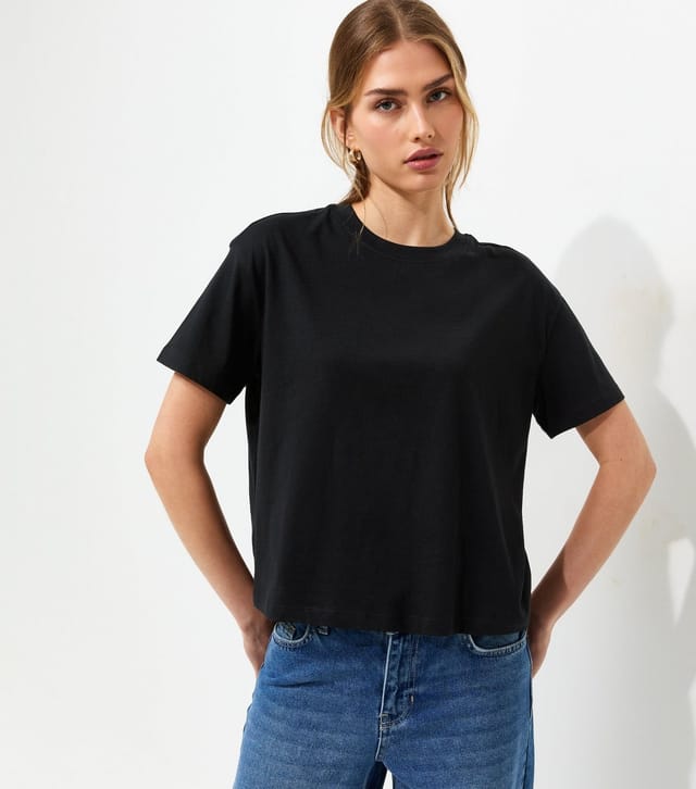 New Look Women's Pack Of 2 White Cotton Boxy T-Shirts New Look - 2