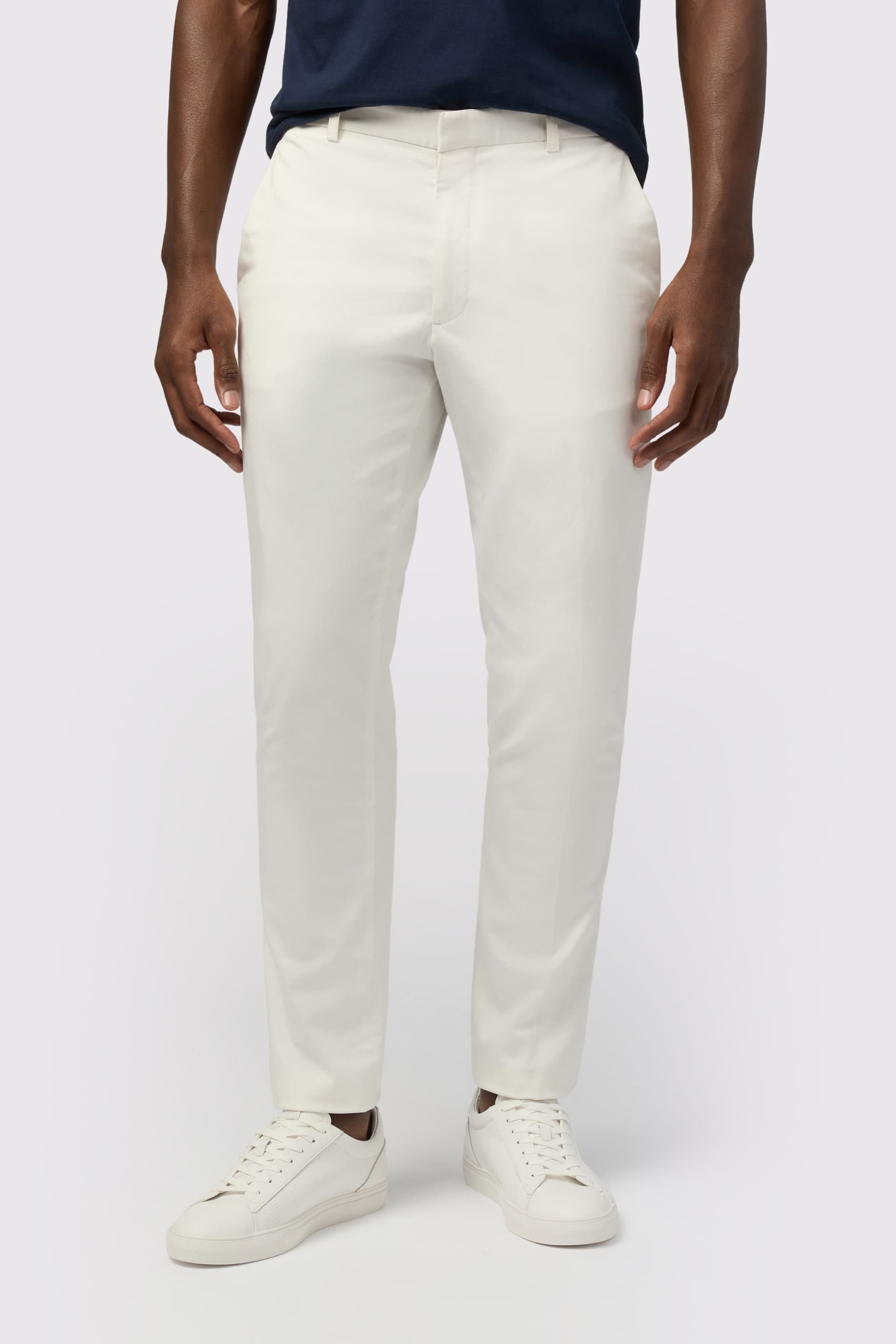 Melka Melka Men's Tailored Fit Chino in Beige
