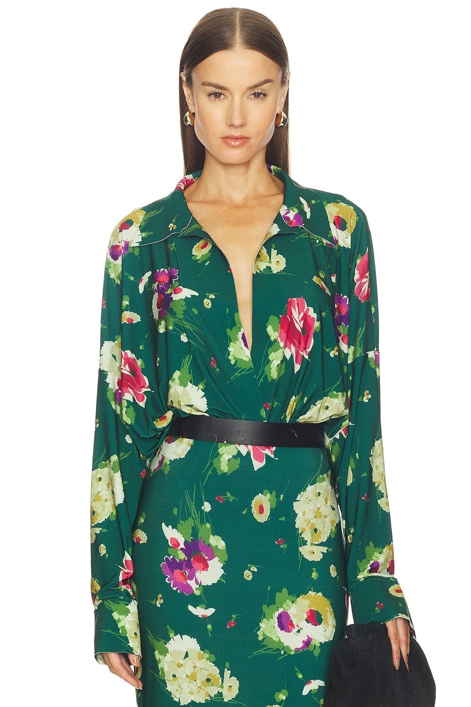 floral green multi
