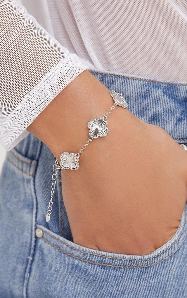 EGO Chain Detail Bracelet In Silver, Women's Size UK One Size - 2
