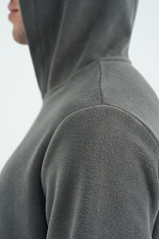 Tommy Life Tommy Life Men's Printed Logo Hoodie in Charcoal - 3