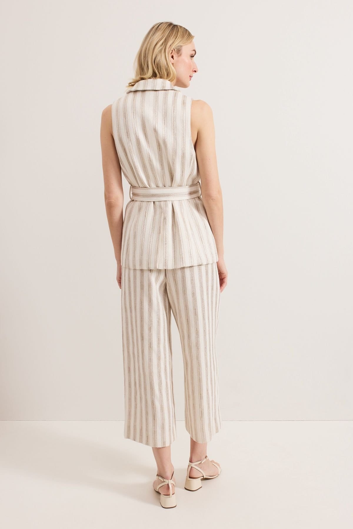 Phase Eight Phase Eight Women's Tabitha High Waist Suit Trousers in Ecru - 4