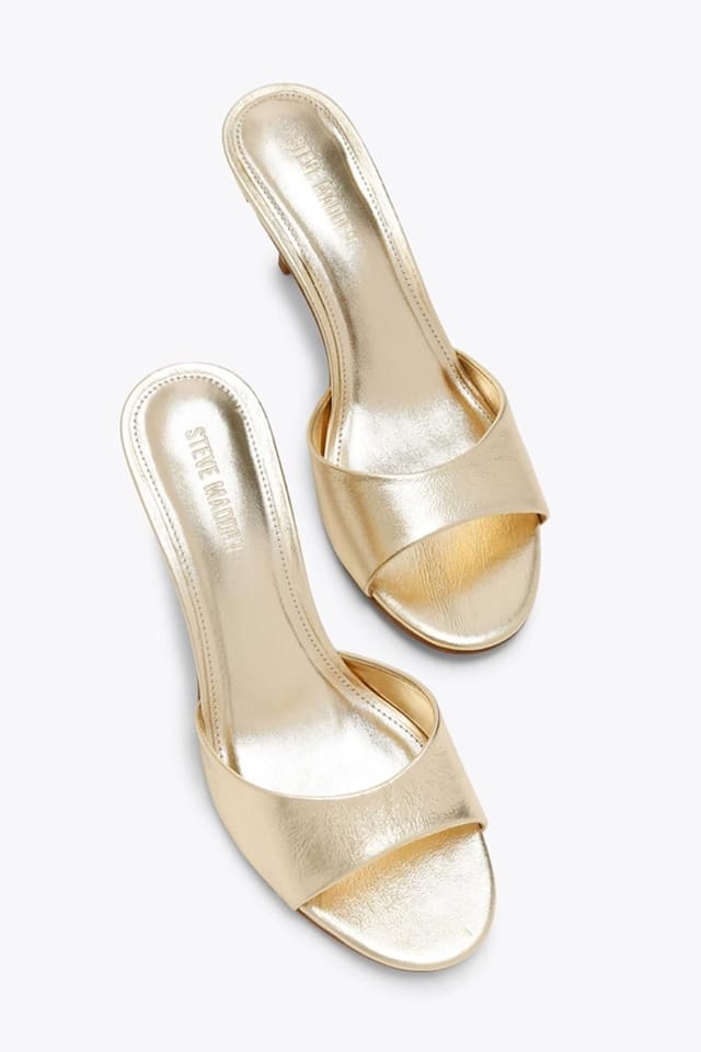 Steve Madden STEVE MADDEN Women's 'Kendrix Gold' Leather Heels in Gold - 2