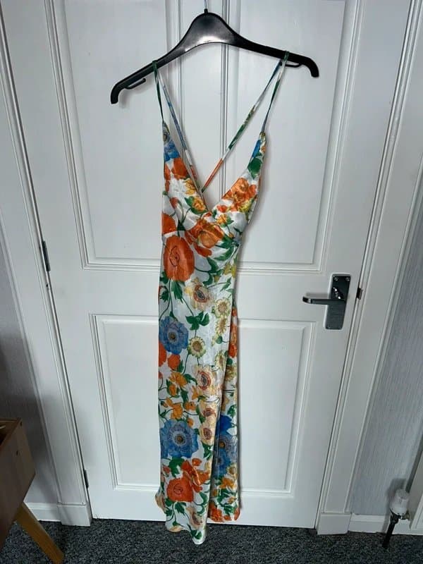 ASOS Design ASOS design satin floral midi dress