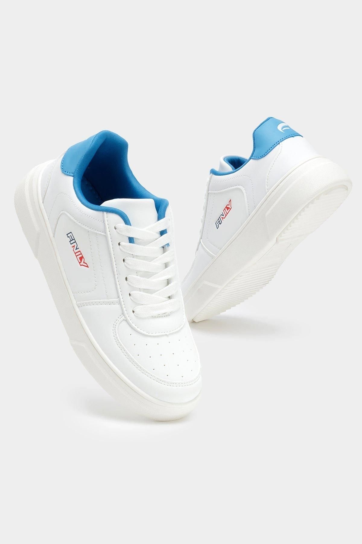 Finily Finily Women's Paige Classic White Trainer in Blue - 2