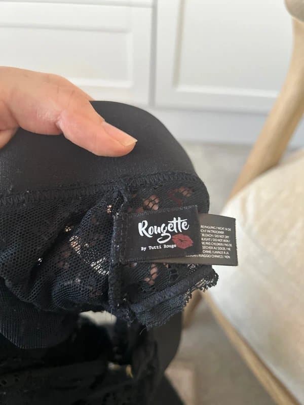 ASOS Rougette black lace bralette 30 did/e/f