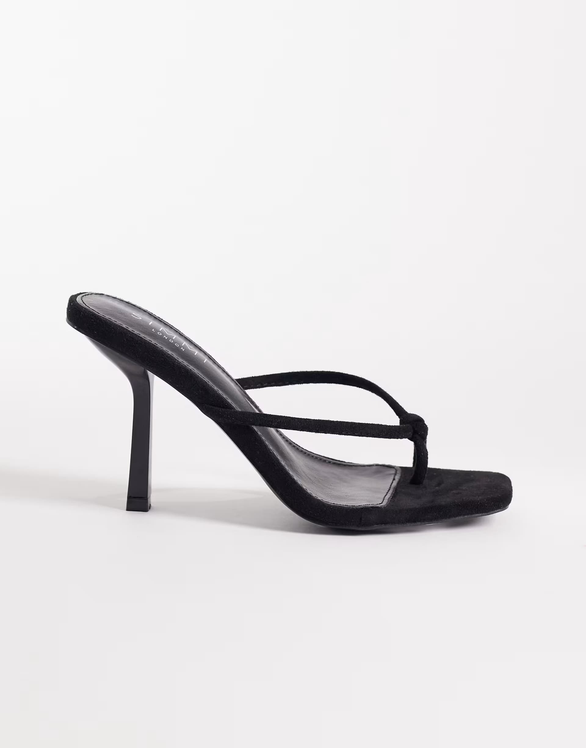 ASOS ASOS Simmi London Black Suedette Heeled Mule Sandals