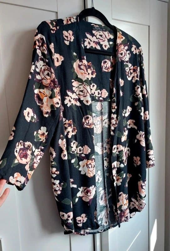 Bershka Lightweight Floral Summer Jacket UK 10/12