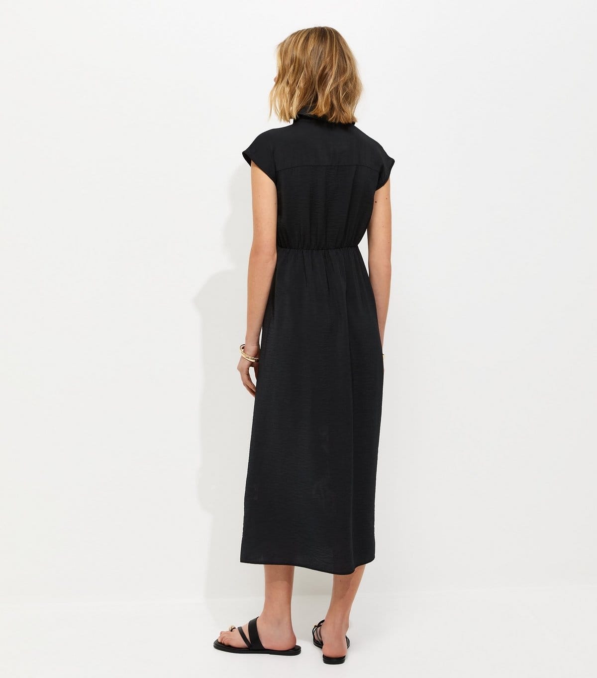 New Look Women's Black Folk Paisley Shirt Midi Dress New Look - 4