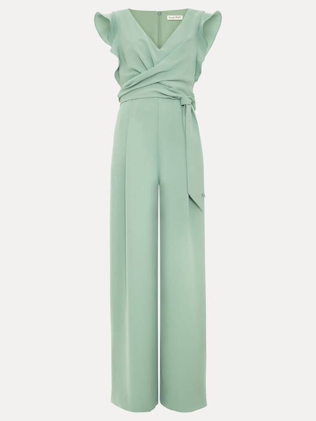 Phase Eight Phase Eight Women's Ayla V-Neck Wide Leg Jumpsuit in Mint - 2