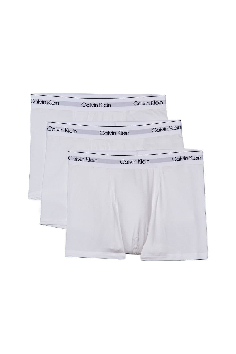 Calvin Klein Calvin Klein Men's Icon Cotton Relaxed Fit Trunks 3 Pack White