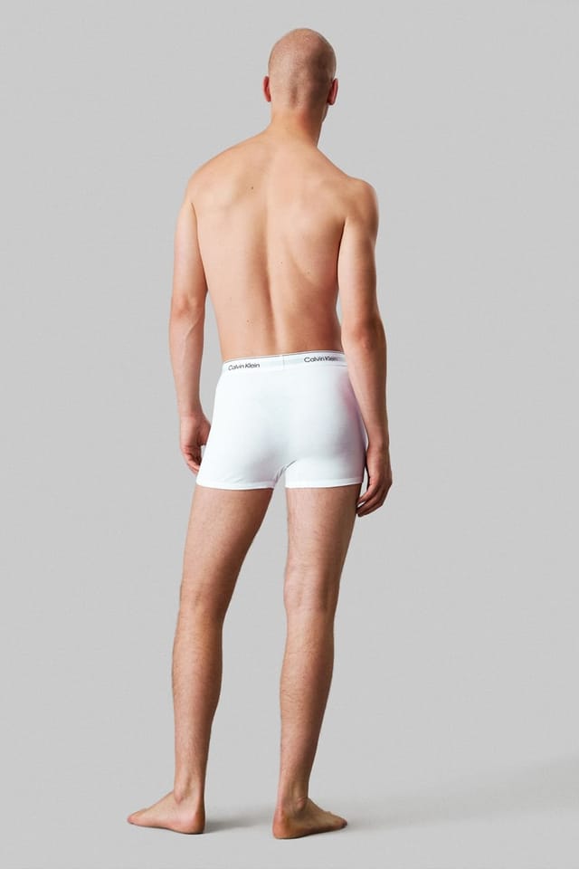 Calvin Klein Calvin Klein Men's Icon Cotton Relaxed Fit Trunks 3 Pack White - 3