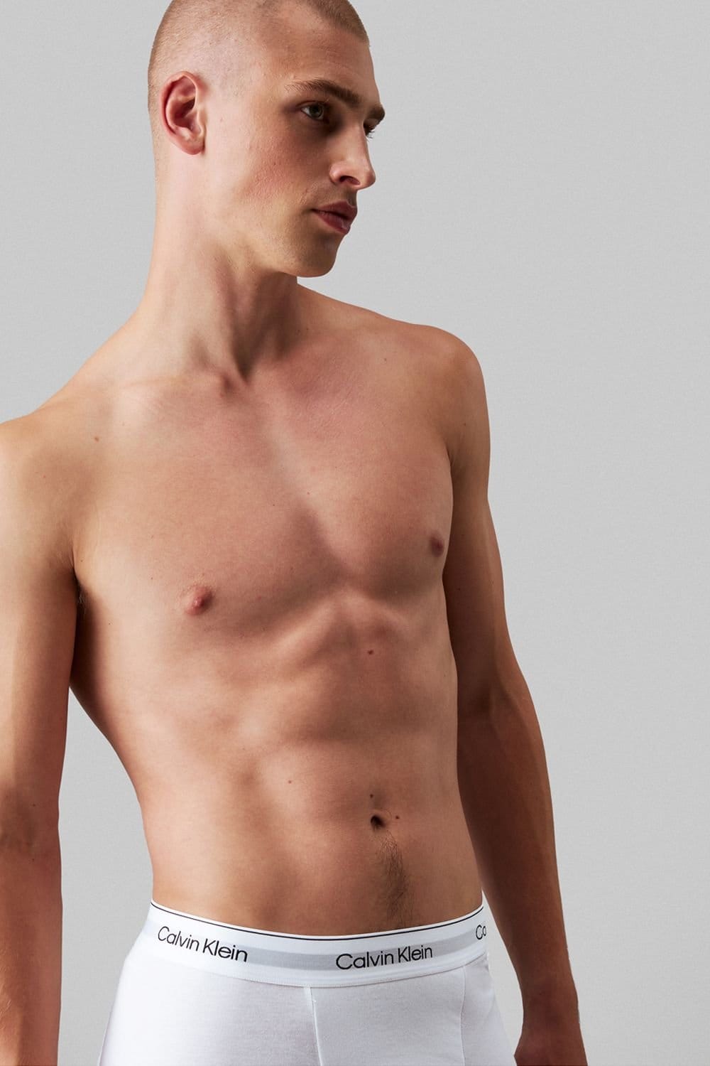 Calvin Klein Calvin Klein Men's Icon Cotton Relaxed Fit Trunks 3 Pack White - 4