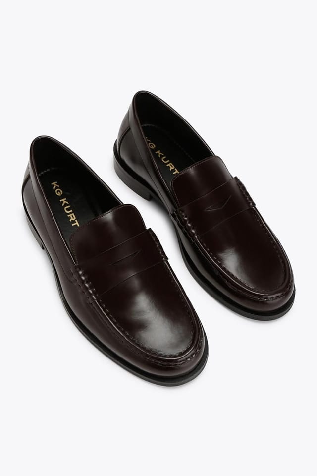KG Kurt Geiger KG Kurt Geiger Men's 'Gene' Leather Shoes in Wine - 2