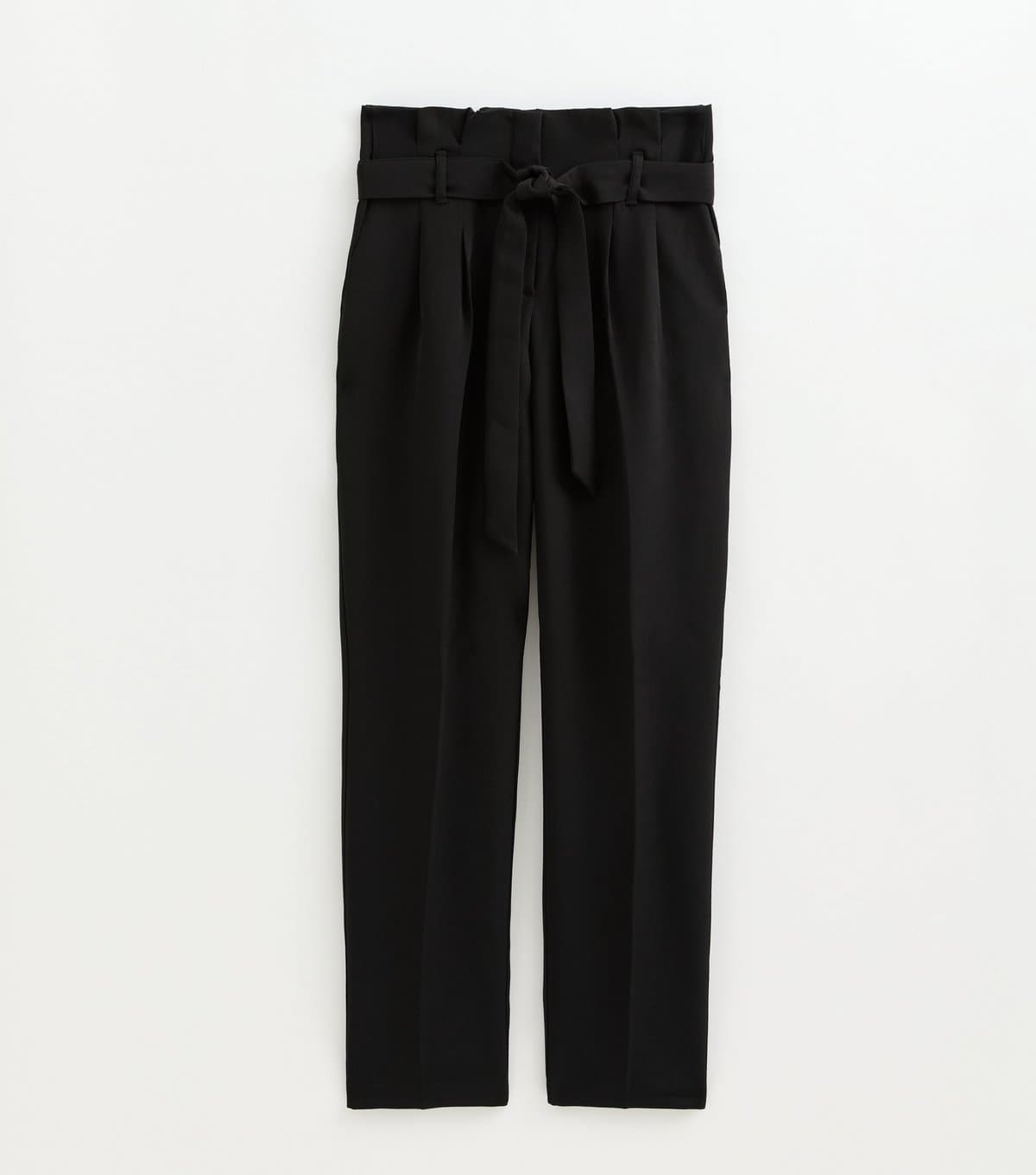 New Look Women's Tall Black Paperbag Waist Trousers New Look