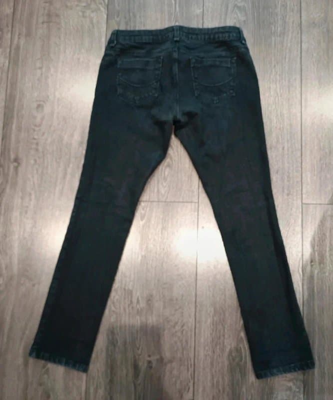 Topshop Slim Leg Black Jeans  with Stretch W30 L30