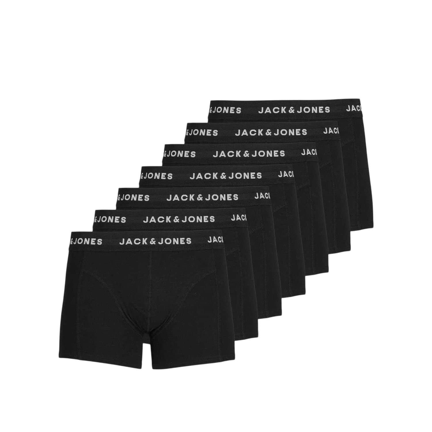 jack & jones Jack & Jones Men's Huey Jersey Plus Boxer Briefs (Pack of 7) in Black