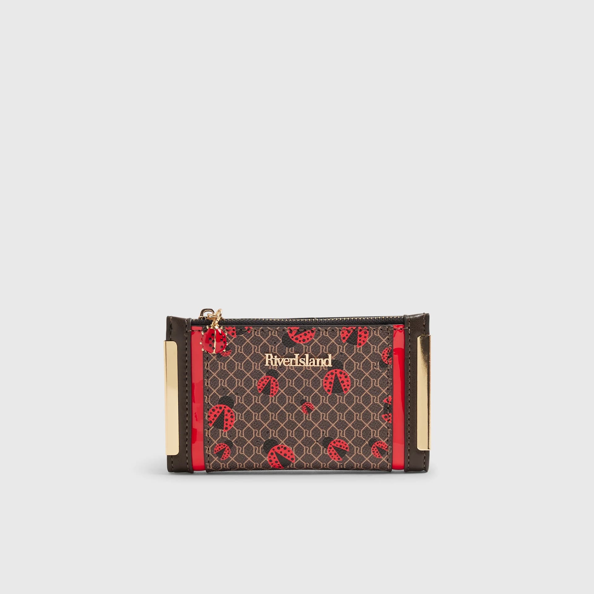 River Island River Island Womens Brown Monogram Lady Bird Purse