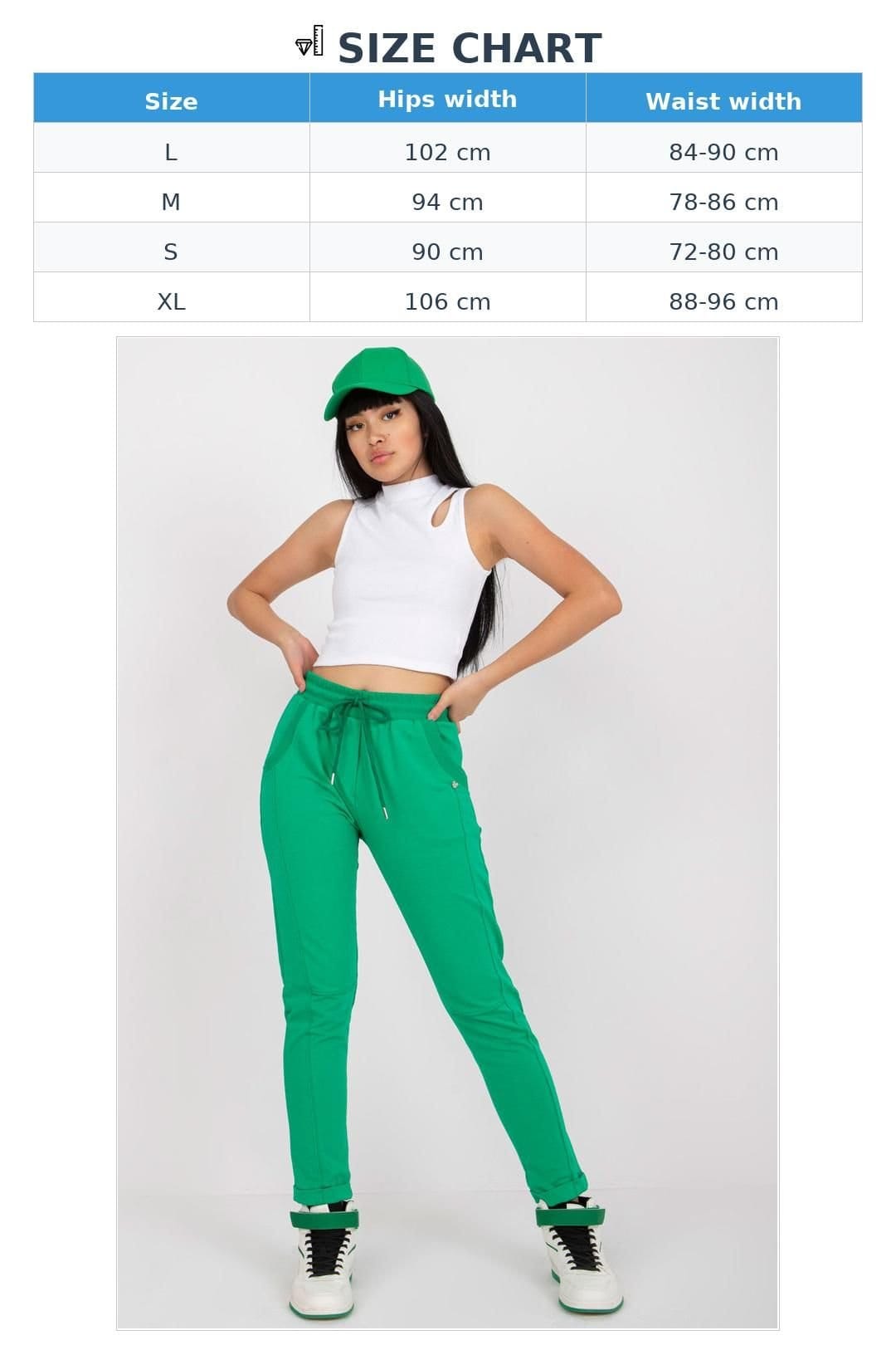 Love Lace Love Lace Women's High Waist Tie Sweatpants with Side Pockets in Green - 4